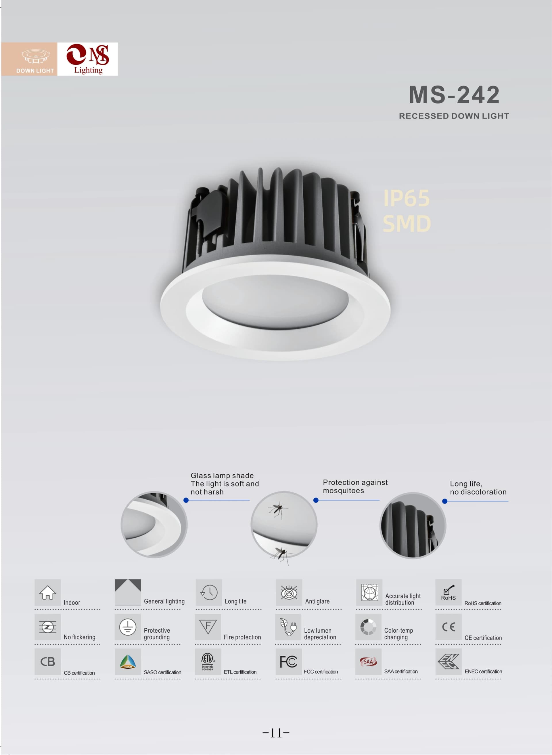 MS-242 Recessed Down Light