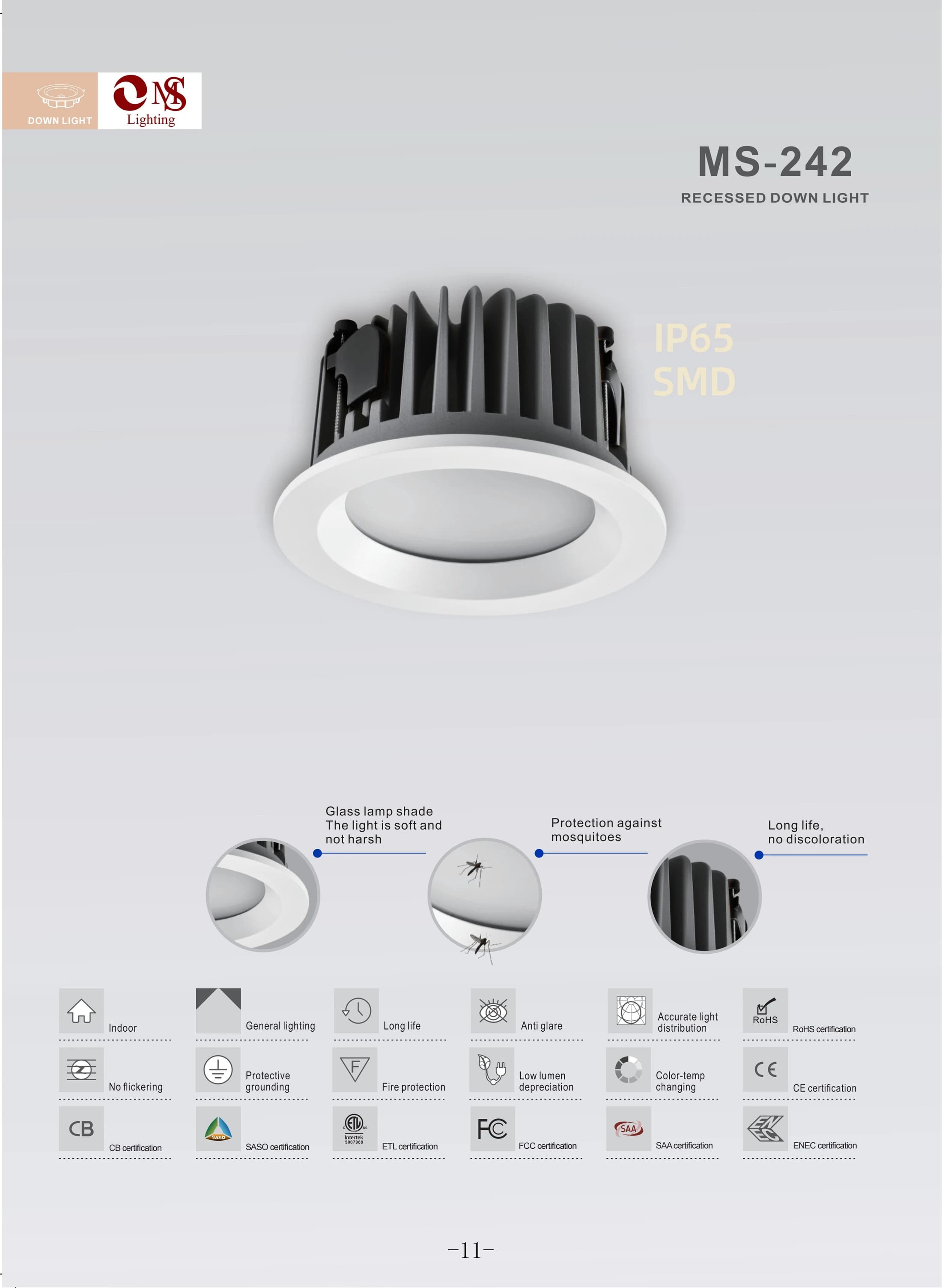 MS-242 Recessed Down Light