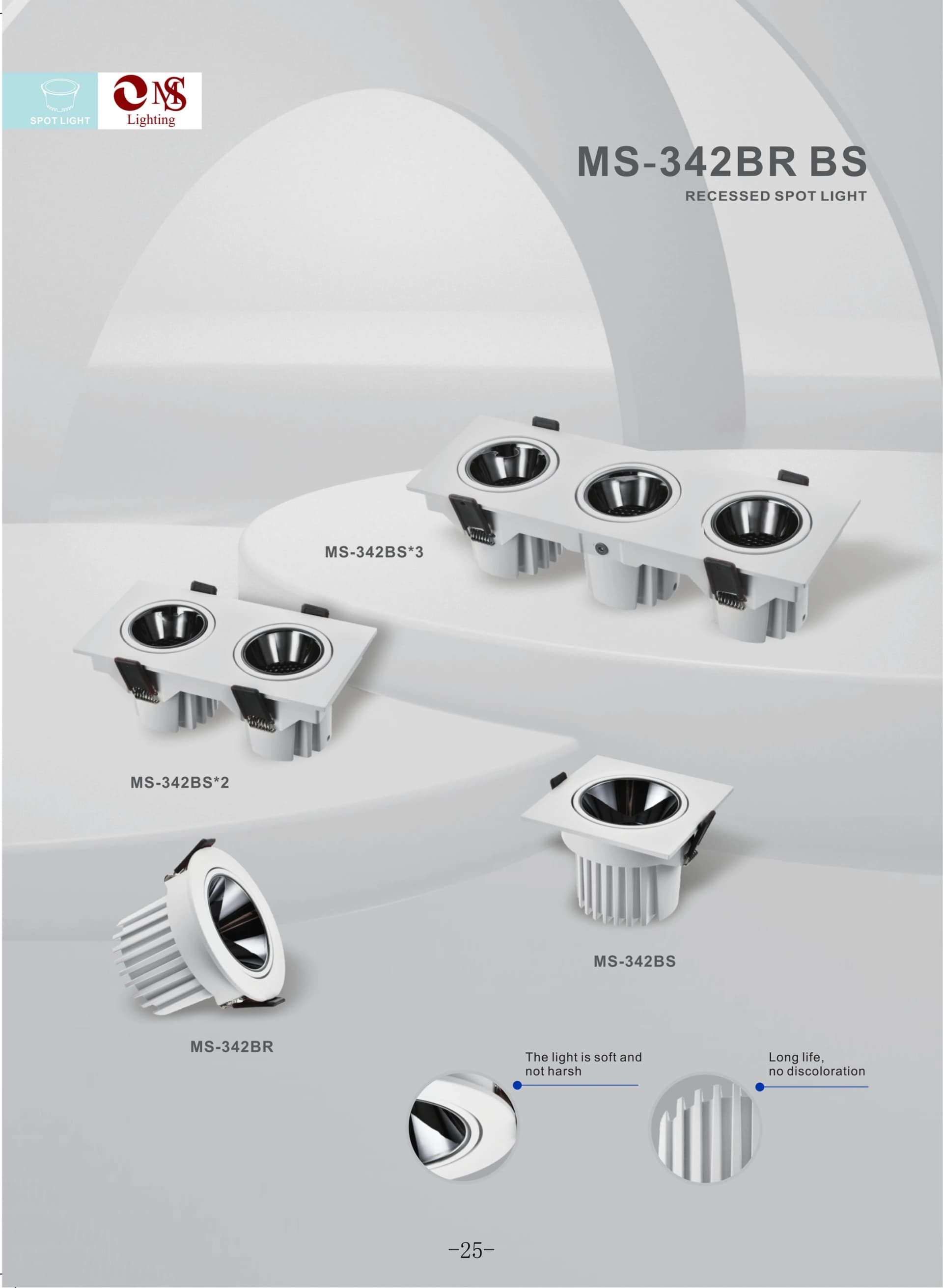 MS-342BR Recessed Spot Light