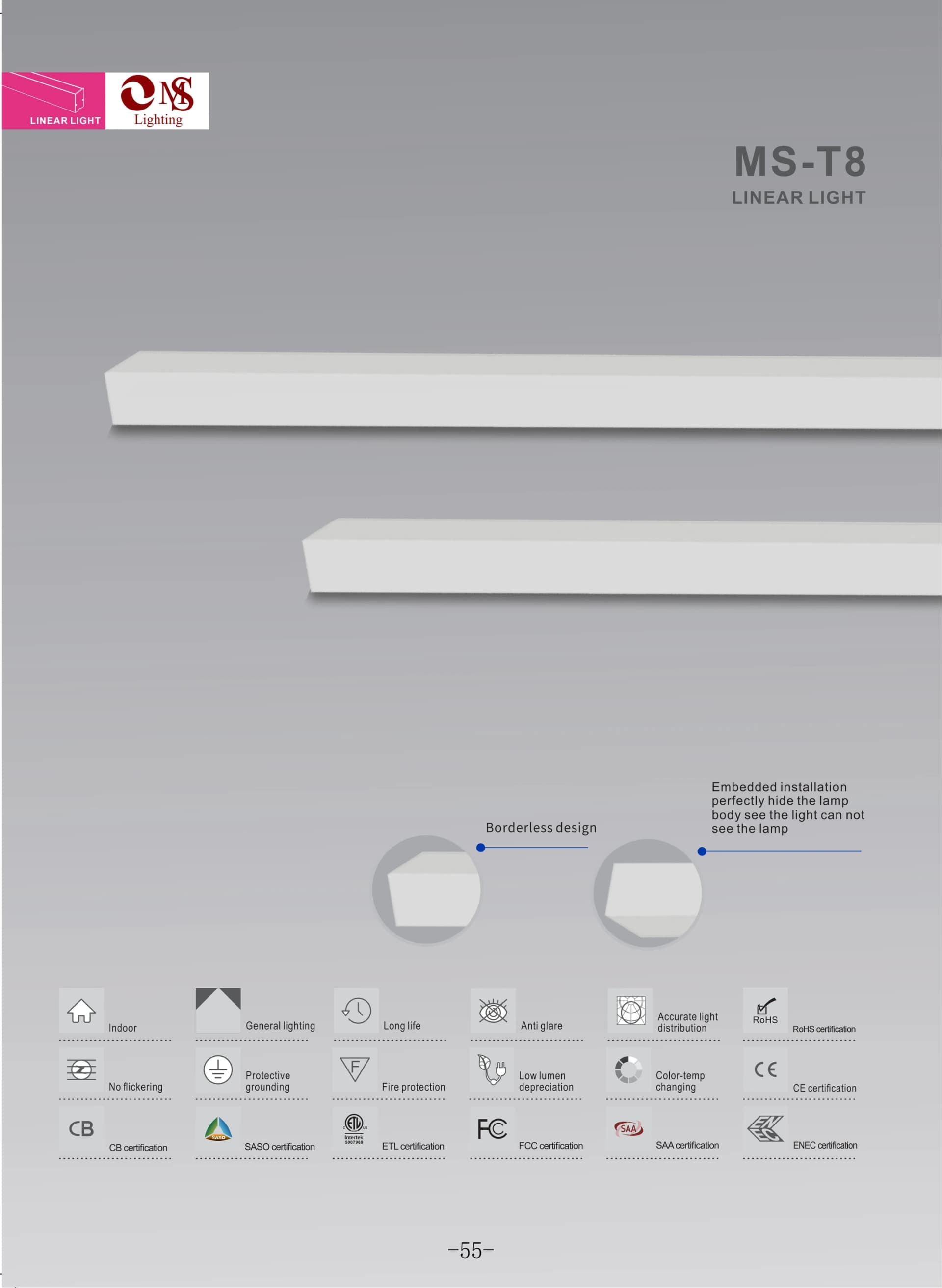 MS-T8 Linear Light